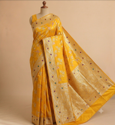 Pure Katan Silk Jangla Jali